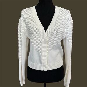 Charter Club Cream Knit Sweater PM